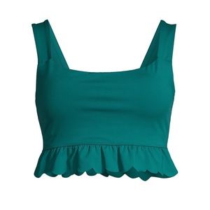 NWT Lilly Pulitzer Luisa Scallop-Hem Sports Bra